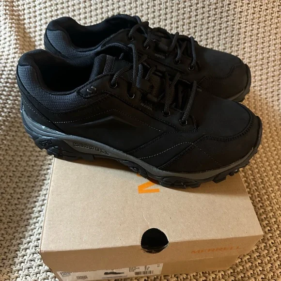 Merrell Moab Adventure Lace Shoes Mens Size 9 BlackVibram